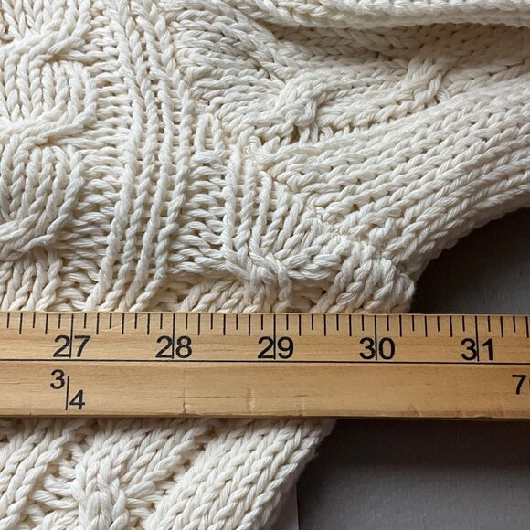 New Anthropologie Pilcro Med Cable Knit Turtleneck Sweater Fisherman - Picture 8 of 11